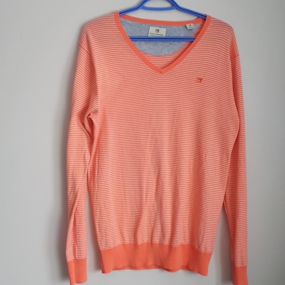 Scotch and Soda V-neck striped sweater